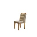 Ver mais imagens de Mesa Clarice 120 Tampo MDF Vidro/Canto Reto 4 Cadeiras Valentina Yescasa Bege/Turim/Off White/Imbuia