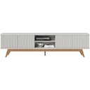 Ver imagem 6 de Bancada Rack TV 75 Pol 218 cm Fortaleza Off White Matte CLB