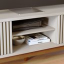 Ver imagem 7 de Bancada Rack TV 75 Pol 218 cm Fortaleza Off White Matte CLB