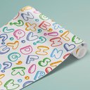 Ver imagem 3 de Papel de Parede Infantil - Letras Divertidas Arte Destaque 3 Metros