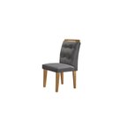 Ver mais imagens de Mesa Clarice 120 Tp MDF Vidro/Canto Reto 4 Cad Valentina Bege/Linho Grafite/Off White/Imbuia Yescasa