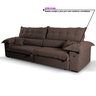 Sofá Retrátil e Reclinável 3 Lugares 240cm Boucle Ravena - 7