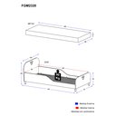 Ver imagem 5 de Cama Solteiro com Colchão Incluso 88 x 188 cm 100% MDF Realeza Multimóveis FG2320 Branco
