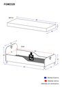 Ver imagem 5 de Cama Solteiro com Colchão Incluso 88 x 188 cm 100% MDF Realeza Multimóveis FG2320 Branco