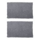 Ver imagem 1 de 2 Tapete De Banheiro Bolinha 38x48 Antiderrapante Cinza