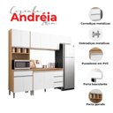 Ver imagem 4 de Cozinha Completa Modulada 4 Peças Andréia 240cm Ajl Móveis