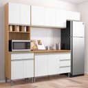 Ver imagem 5 de Cozinha Completa Modulada 4 Peças Andréia 240cm Ajl Móveis