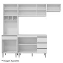 Ver imagem 3 de Cozinha Completa Modulada 4 Peças Andréia 240cm Ajl Móveis