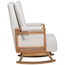 Ver imagem 6 de Poltrona de Amamentação com Balanço Base Nina Líria D02 Linho Off White B-410 - Lyam Decor