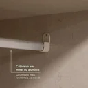 Ver mais imagens de Guarda-Roupa Casal com Espelho 6 Portas 2 Gavetas 219 x 210cm Presence Yescasa Marrom Almendra/Off-White
