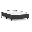 Ver imagem 2 de Base Box Casal 138x188x28cm Meditare Preto Herval