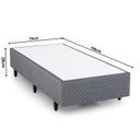 Ver imagem 3 de Base Box Idea 79x198x28cm Cinza/Black Herval