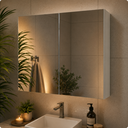 Ver imagem 1 de Espelheira de Banheiro Nature Estilare - 90cm Branco