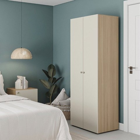 Módulo 70x180 2 Portas 1 Kit Prateleira Frame CabeCasa MadeiraOriginals