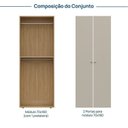 Ver imagem 3 de Módulo 70x180 2 Portas 1 Kit Prateleira Frame CabeCasa MadeiraOriginals