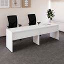 Ver imagem 1 de Mesa Auxiliar Lateral para Escrivaninha Retangular Industrial MDF 120cm Smart Yescasa Branco