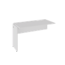 Ver imagem 2 de Mesa Auxiliar Lateral para Escrivaninha Retangular Industrial MDF 120cm Smart Yescasa Branco