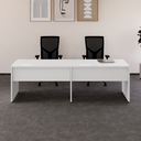Ver mais imagens de Mesa Auxiliar Lateral para Escrivaninha Retangular Industrial MDF 120cm Smart Yescasa Branco