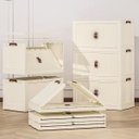 Ver imagem 2 de Armario Dobravel Empilhavel 3 Andares Multiuso Cozinha Lavanderia Casa Sala Quarto Organizaçao