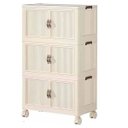 Ver imagem 1 de Armario Dobravel Empilhavel 3 Andares Multiuso Cozinha Lavanderia Casa Sala Quarto Organizaçao