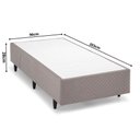 Ver imagem 3 de Base Box Solteiro 96x203x28cm Idea Herval Bege