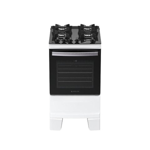 Fogão 4 Bocas Atlas Agile Mesa Vidro Bivolt Branco