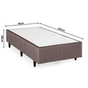 Ver imagem 3 de Base Box Solteiro 96x203x28cm Idea Cobalt Herval Vermelho
