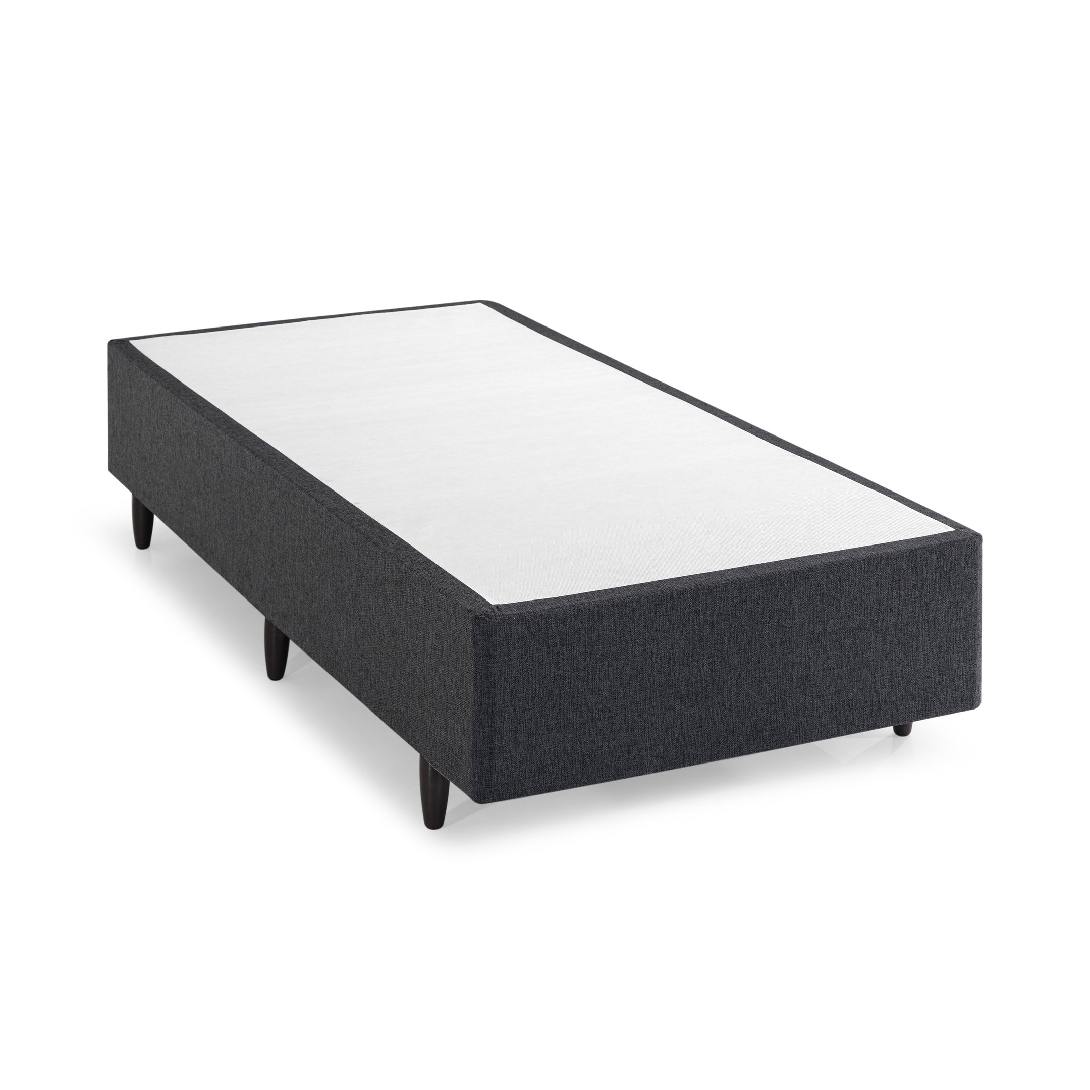 Base Box Solteiro 96x203x28cm Meditare Preto Herval