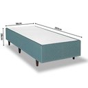 Ver imagem 2 de Base Box Solteiro 96x203x28cm Idea Verde Herval