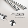 Kit 8 Corrediça Telescópica Gaveta 40cm Trilho Zincado Inox Tamanho:corrediça H30 40cm - 3