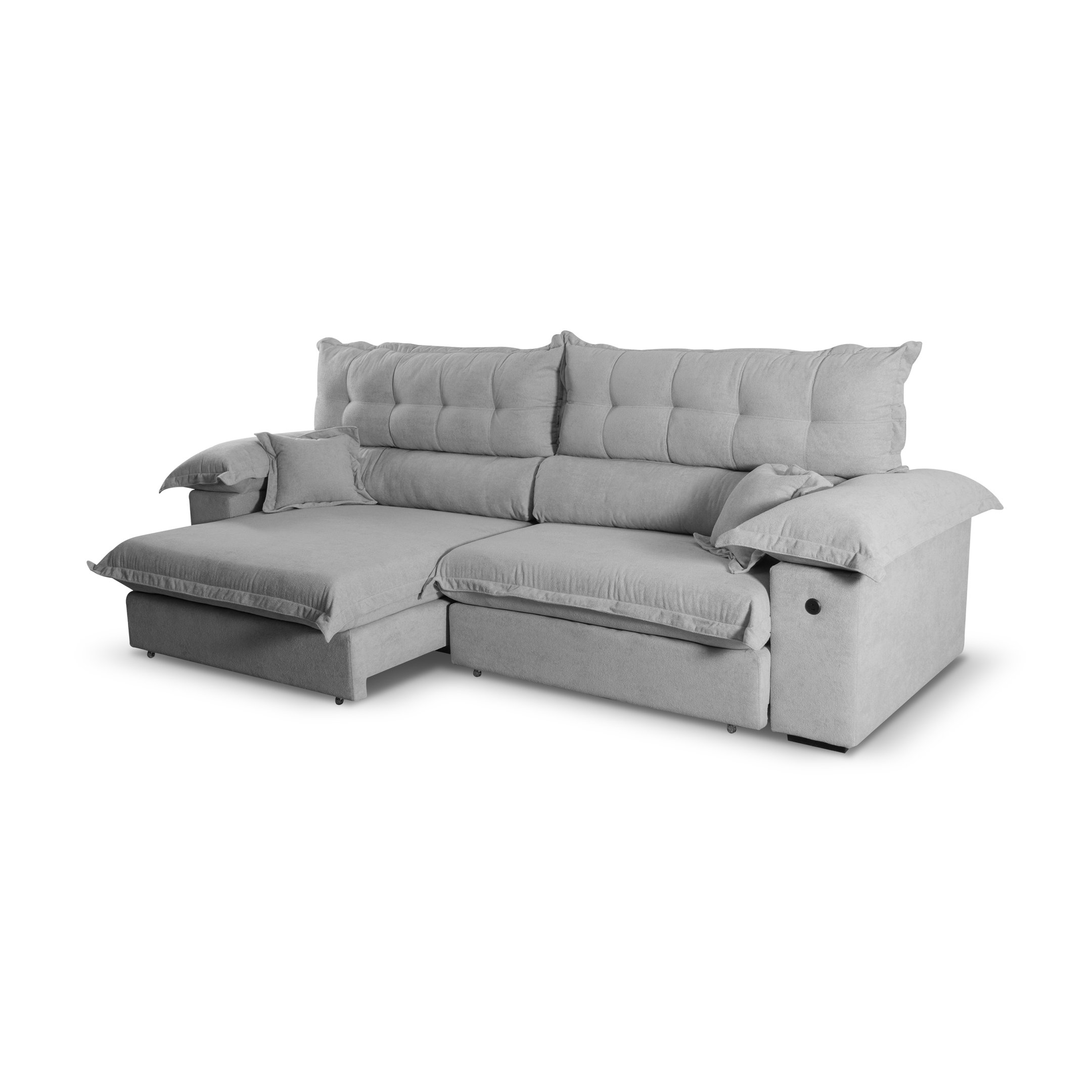 Sofá Retrátil e Reclinável 3 Lugares 240cm Boucle Ravena - 5