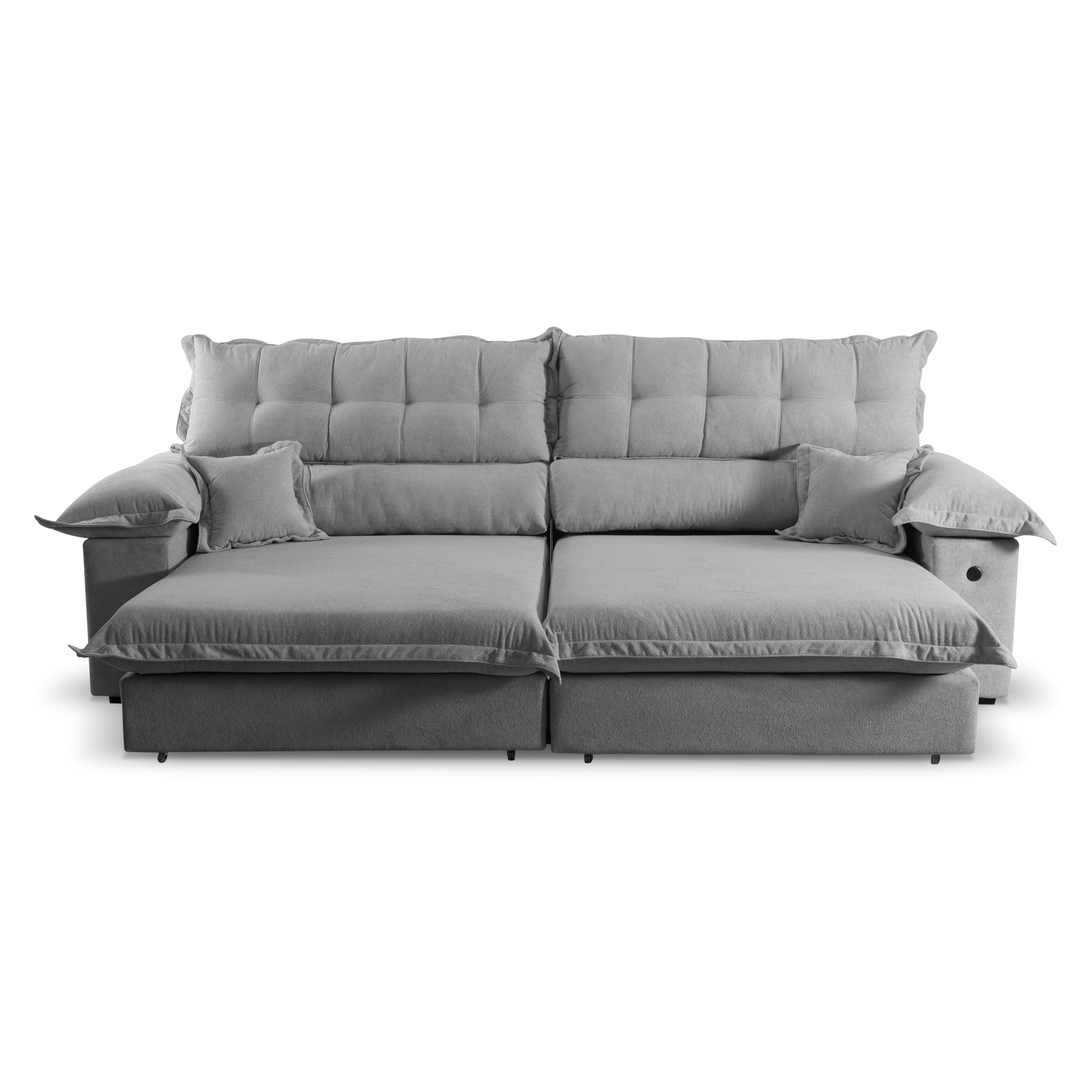 Sofá Retrátil e Reclinável 3 Lugares 240cm Boucle Ravena - 6