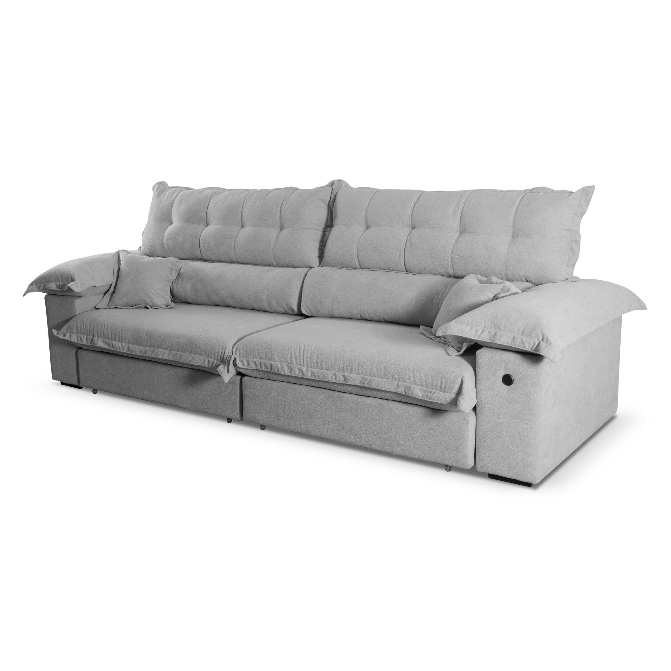 Sofá Retrátil e Reclinável 3 Lugares 240cm Boucle Ravena - 3