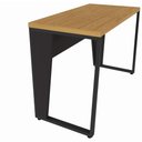 Ver imagem 7 de Escrivaninha Industrial 1,20 m X 0,60 m Pés em Metal 100% MDF F5 Office Cor:Freijó com Preto