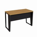 Ver imagem 6 de Escrivaninha Industrial 1,20 m X 0,60 m Pés em Metal 100% MDF F5 Office Cor:Freijó com Preto