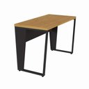 Ver imagem 5 de Escrivaninha Industrial 1,20 m X 0,60 m Pés em Metal 100% MDF F5 Office Cor:Freijó com Preto