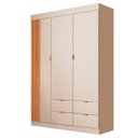 Ver imagem 2 de Guarda-Roupa Infantil 100% MDF 3 Portas e 4 Gavetas Ayla Off White