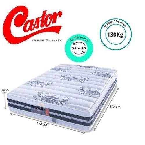 Colchão Queen Castor Silver Star Air Double Face Tecnopedic 158x198x34 - 6