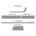 Ver imagem 2 de Kit Faixa S10 Rodeio 2011 Adesivo Lateral Modelo Original Teu Adesivo Preto