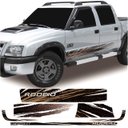 Ver imagem 1 de Kit Faixa S10 Rodeio 2011 Adesivo Lateral Modelo Original Teu Adesivo Preto