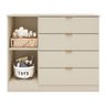 Cômoda de Bebê Infantil 1 Porta 4 Gavetas 100% MDF Ayla - 8