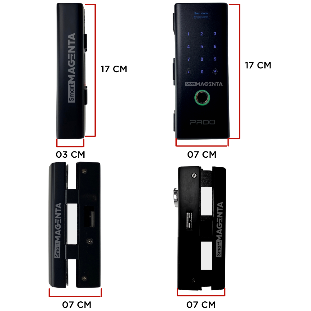 Fechadura Eletrônica Pado Vidro Fdv200 - 6