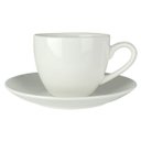 Ver imagem 2 de Kit 2 Xícaras de Café com Pires Porcelana Clean 100ml Lyor