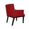 Poltrona Decorativa Para Sala E Escritório Vitória Suede Vermelho - DL Decor - 3