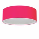 Ver imagem 1 de Plafon Cilíndrico Duplo Vivare Md-3037 Cúpula em Tecido 60x25cm - Bivolt Rosa-pink 127/220v