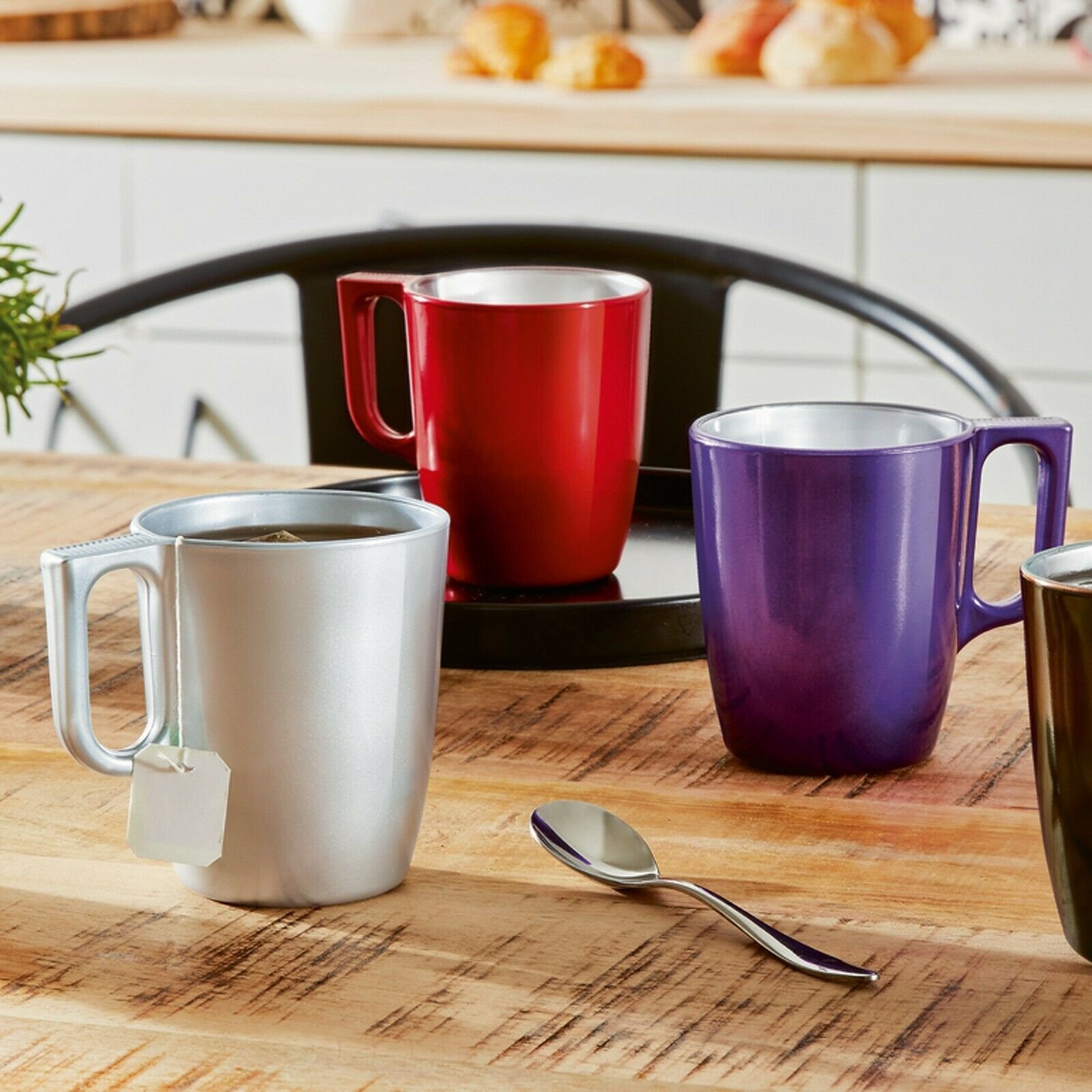 Caneca de Vidro Temperado Azul Luminarc Para Café Chá 250ml - 4