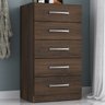 Cômoda Royan 5 Gavetas Cacau - Moville - 6