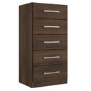Ver imagem 4 de Cômoda Royan 5 Gavetas Cacau - Moville