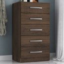 Ver imagem 1 de Cômoda Royan 5 Gavetas Cacau - Moville