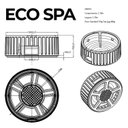 Ver mais imagens de Spa Hidromassagem Portátil Eco Top Line Ouro Fino com Aquecedor, Cromoterapia LED e Smart Home 5 Lugares Cinza 220V
